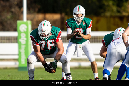 Hungary-Czech Republic IFAF Group A European Championship match-stock-foto