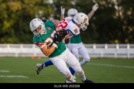 Hungary-Czech Republic IFAF Group A European Championship match-stock-foto