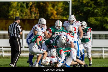 Hungary-Czech Republic IFAF Group A European Championship match-stock-foto