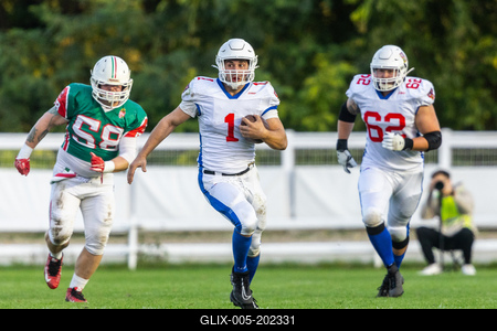 Hungary-Czech Republic IFAF Group A European Championship match-stock-foto