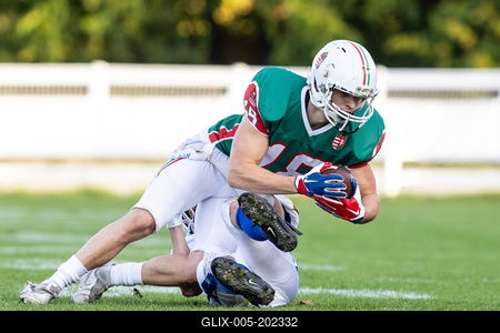 Hungary-Czech Republic IFAF Group A European Championship match-stock-foto
