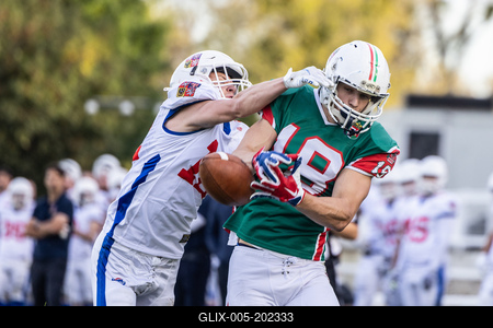 Hungary-Czech Republic IFAF Group A European Championship match-stock-foto