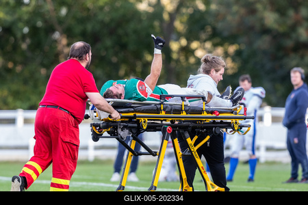 Hungary-Czech Republic IFAF Group A European Championship match-stock-foto