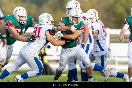Hungary-Czech Republic IFAF Group A European Championship match-stock-foto