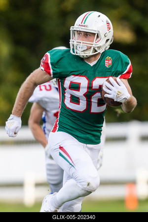 Hungary-Czech Republic IFAF Group A European Championship match-stock-foto