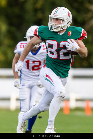 Hungary-Czech Republic IFAF Group A European Championship match-stock-foto