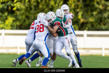 Hungary-Czech Republic IFAF Group A European Championship match-stock-foto