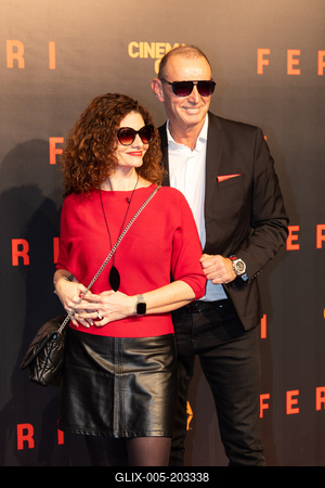 Ferrari film premier-stock-foto