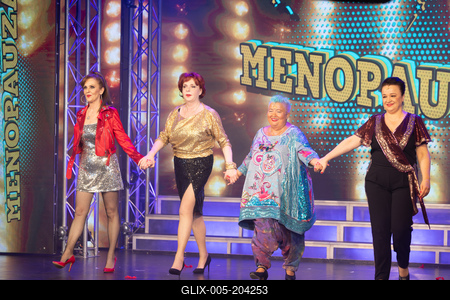 MENOPAUZA 300. előadása a Játékszínben.-stock-foto