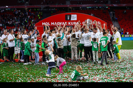 Ferencváros TC - Paks FC magyar kupa bajnoki döntő-stock-foto