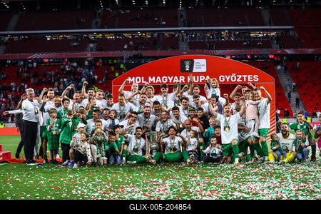 Ferencváros TC - Paks FC magyar kupa bajnoki döntő-stock-foto