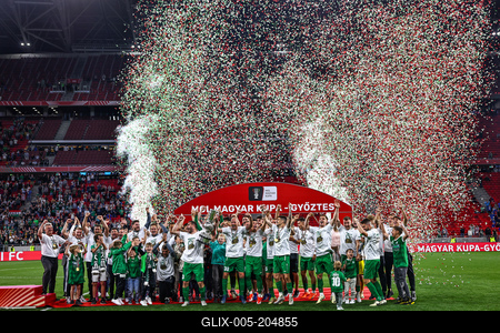 Ferencváros TC - Paks FC magyar kupa bajnoki döntő-stock-foto