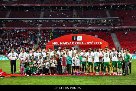 Ferencváros TC - Paks FC magyar kupa bajnoki döntő-stock-foto