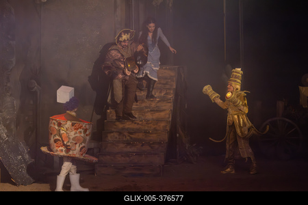 Ilyés Jenifer,  Gábor Péter Yeti, Mohácsi Márk-stock-foto