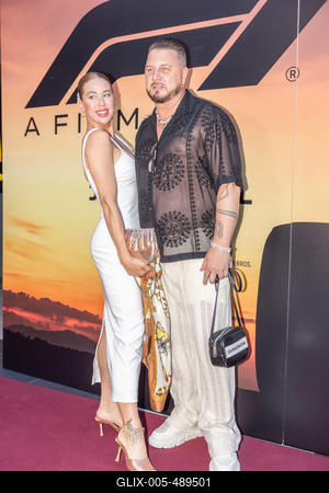 F1 film premier Budapesten.-stock-foto