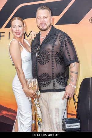 F1 film premier Budapesten.-stock-foto
