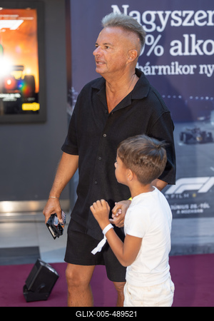 F1 film premier Budapesten.-stock-foto