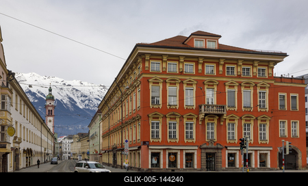 Winter in Innsbruck-stock-foto