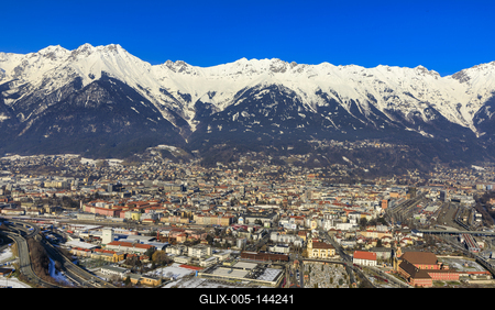 Winter in Innsbruck-stock-foto