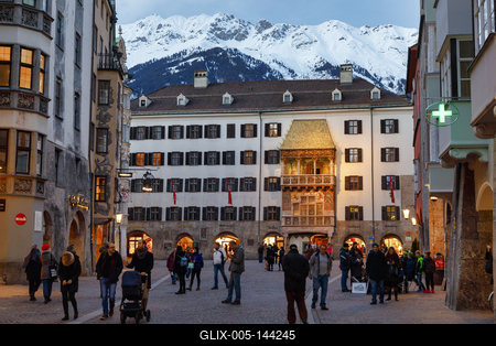 Winter in Innsbruck-stock-foto