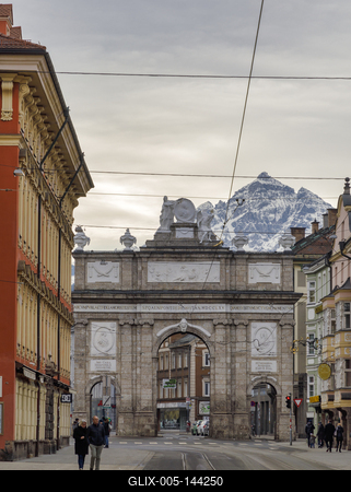 Winter in Innsbruck-stock-foto