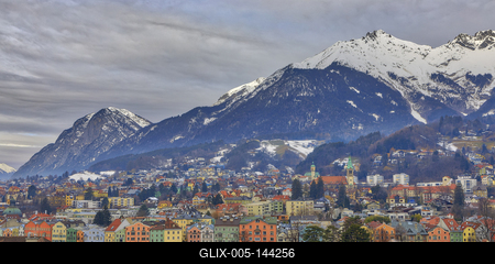 Winter in Innsbruck-stock-foto