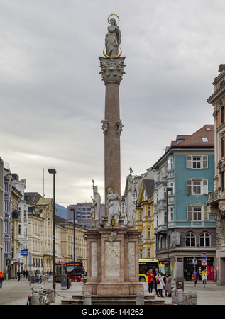 Winter in Innsbruck-stock-foto