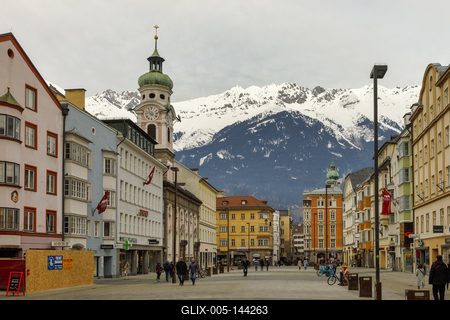 Winter in Innsbruck-stock-foto