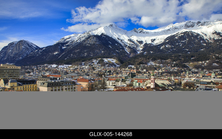 Winter in Innsbruck-stock-foto