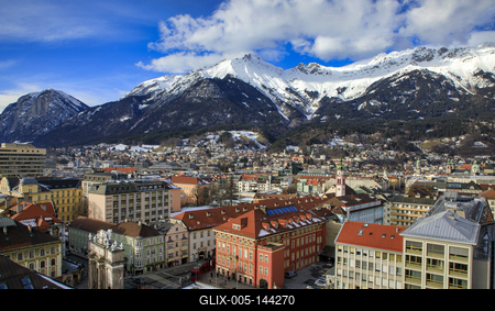 Winter in Innsbruck-stock-foto