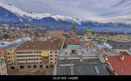 Winter in Innsbruck-stock-foto