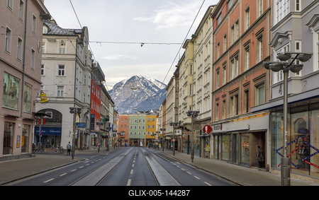 Winter in Innsbruck-stock-foto
