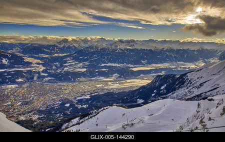 Winter in Innsbruck-stock-foto
