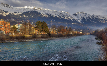 Winter in Innsbruck-stock-foto
