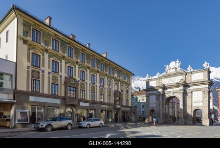 Winter in Innsbruck-stock-foto