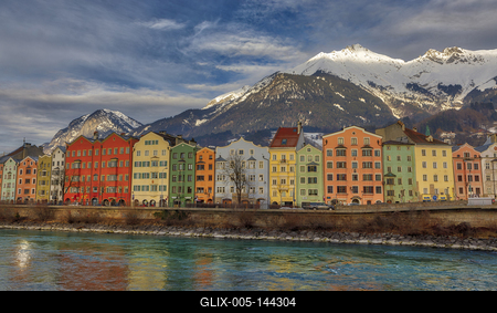 Winter in Innsbruck-stock-foto