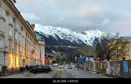 Winter in Innsbruck-stock-foto