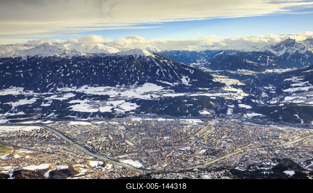 Winter in Innsbruck-stock-foto