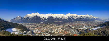 Winter in Innsbruck-stock-foto