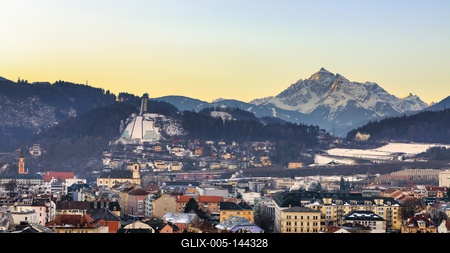 Winter in Innsbruck-stock-foto