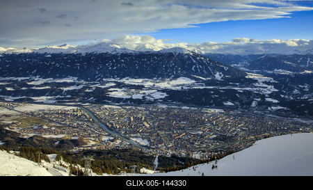 Winter in Innsbruck-stock-foto
