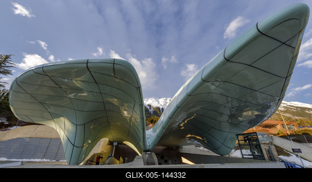 Winter in Innsbruck-stock-foto