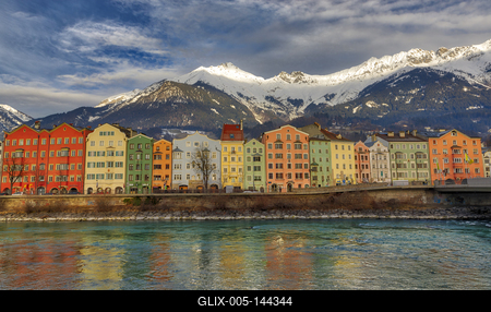 Winter in Innsbruck-stock-foto