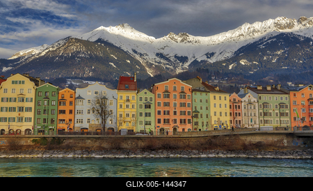 Winter in Innsbruck-stock-foto