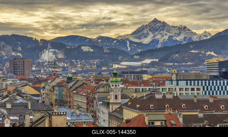 Innsbrucki kirándulás 2018 január-stock-foto