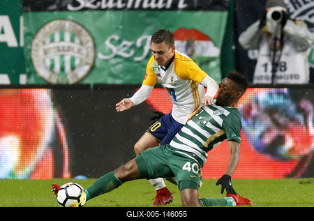 Ferencvarosi TC v Puskas Akademia FC - Hungarian OTP Bank Liga-stock-foto