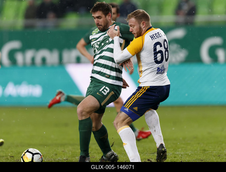 Ferencvarosi TC v Puskas Akademia FC - Hungarian OTP Bank Liga-stock-foto