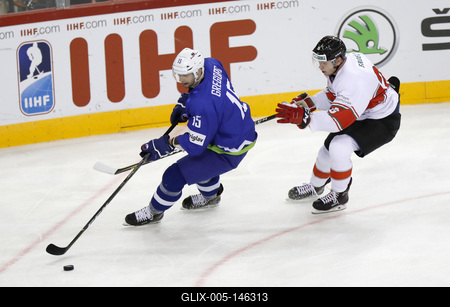 2018 IIHF Ice Hockey World Championship Division I Group A - Day Four-stock-foto
