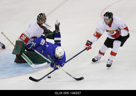 2018 IIHF Ice Hockey World Championship Division I Group A - Day Four-stock-foto