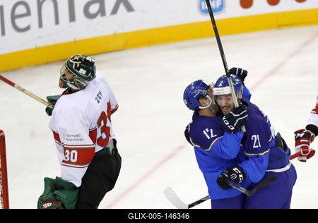 2018 IIHF Ice Hockey World Championship Division I Group A - Day Two-stock-foto